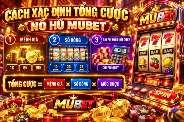 Hướng dẫn xác định tổng cược nổ hũ MUBET theo mệnh giá, số dòng và chi phí mỗi lượt quay